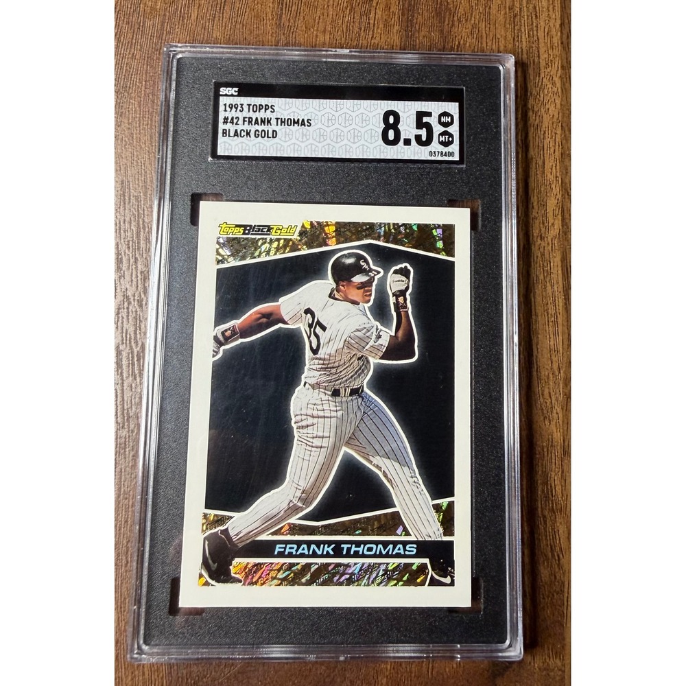 1993 Topps Black Gold Frank Thomas #42 SGC 8.5 NM/MT+ Chicago White Sox Card
